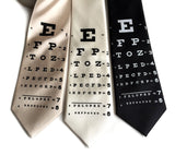 Eye Chart Silk Necktie