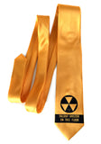 Fallout shelter necktie: black on marigold.