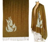 Fern leaves scarf