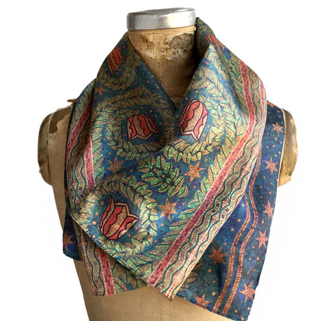 Fisher Building Mosaic Print Neck Scarf