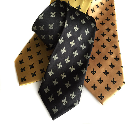 Fleur-de-lis necktie. French Inspired Tie