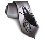 Silver HouseFly Necktie, by Cyberoptix