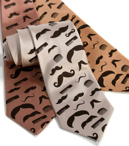 Flying Mustaches Necktie