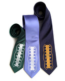 Custom team color football ties: Michigan State, Detroit Lions, University of Michigan.