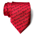Fuck Trump Necktie, Make Red Ties Great Again, by Cyberoptix