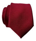 Deep red solid color necktie, by cyberoptix
