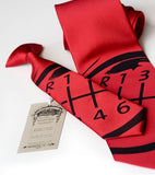 red boys shifter necktie