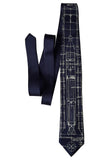 Navy blue Project Gemini Necktie. Titan Launch Vehicle Diagram Tie, by Cyberoptix