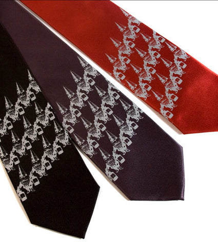 Gnome Stripe Silk Necktie