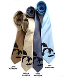 Great Lakes Map Neckties. Navy print.