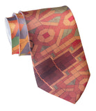 Guardian Building Mosaic Print Necktie, Sublimation Print, by Cyberoptix