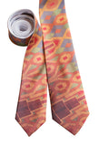 Detroit Guardian Building Ceiling Mosaic Pattern Necktie, Sublimation Print Tie, by Cyberoptix