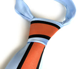 Gulf-inspired Livery: racing stripes necktie.