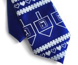 Hanukkah Sweater kids tie. Boys clip-on necktie