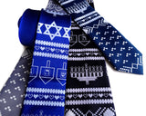 Ugly Hanukkah Sweater neckties, by Cyberoptix