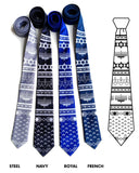 Blue Hanukkah Sweater neckties, by Cyberoptix