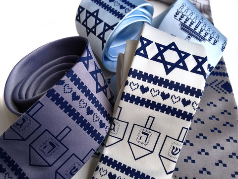 Hanukkah Sweater silk necktie