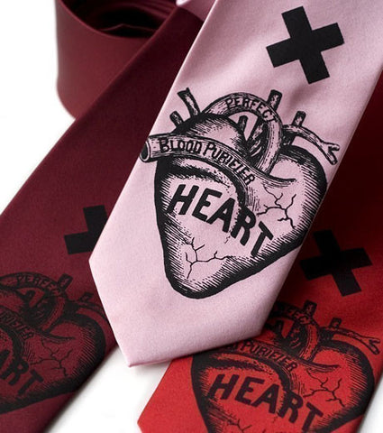 Anatomical Heart Necktie. Heart Attack Tie