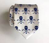 Blue and white Hockey necktie, by Cyberoptix
