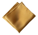 Honey gold men's pocket square, by Cyberoptix. Fine woven stripe texture
