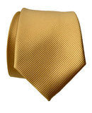 Honey gold solid color necktie. Plain woven tie, by cyberoptix