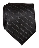 I'm F*cking Amazing Black Necktie, Self Affirmation Tie, by Cyberoptix