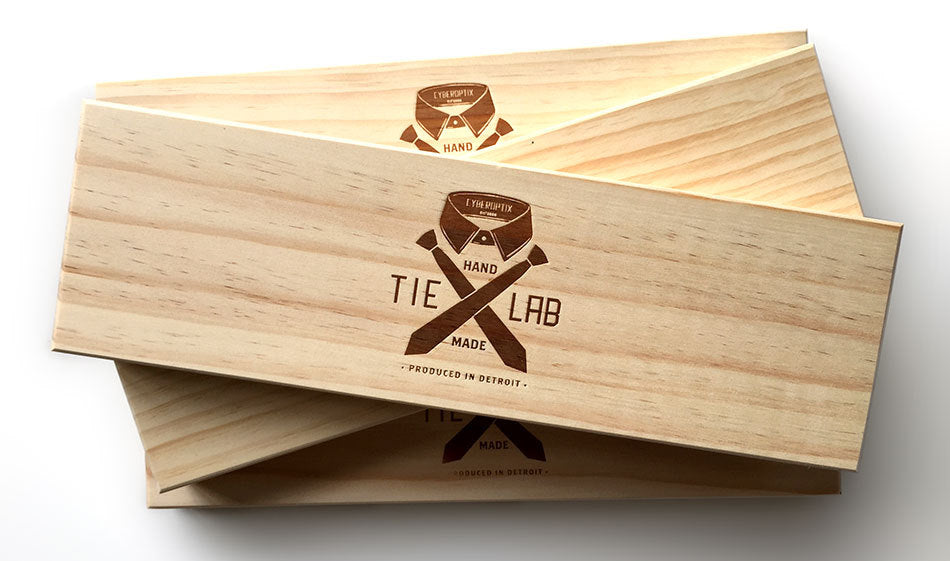Laser Etched Blond Wood Box – Cyberoptix TieLab