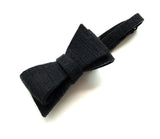 Black felt bow tie.