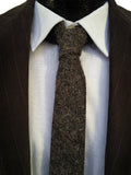 Dark gray industrial felt necktie, by Cyberoptix.
