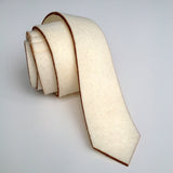 Laser Cut Ivory Industrial Felt Necktie