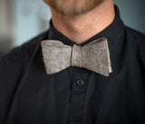 Light Grey felt bow tie.