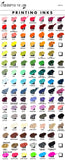 Cyberoptix printing ink colors for custom ties