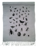 insect print scarf