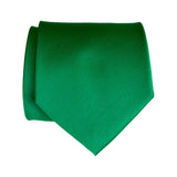 Kelly Green solid color necktie, Medium Green tie by Cyberoptix Tie Lab