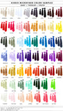 Cyberoptix kid's clip-on necktie color chart, all solid color tie colors