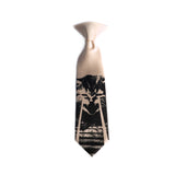 light pink clip-on laser cat tie