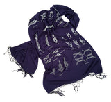 navy blue knot tying diagram scarf