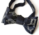 Navy knot tying diagram bow tie.