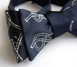 Navy knot tying diagram bow tie.