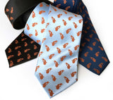 Tiny Koi Print Neckties. Goldfish Pattern Ties by Cyberoptix