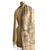 Los Angeles Map Shawl Scarf. California Wedding Gifts, by Cyberoptix