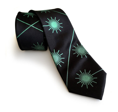 Laser Radiation Warning Sign Silk Necktie