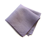 Cyberoptix light purple silk & linen blend wedding pocket square