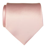 Light Pink solid color necktie, by Cyberoptix Tie Lab