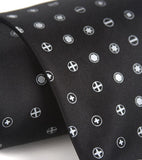 black loose screw necktie, Cyberoptix Tie Lab