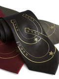 Gold ink on black, burgundy, olive microfiber.