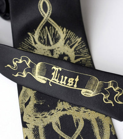 Lust Necktie. 7 Deadly Sins tie.