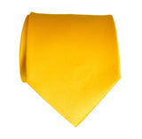 Marigold solid color necktie, medium yellow tie by Cyberoptix Tie Lab