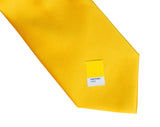 Medium Yellow solid color necktie, marigold tie by Cyberoptix Tie Lab