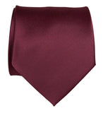 Maroon solid color necktie, Dark Red tie, by Cyberoptix Tie Lab
